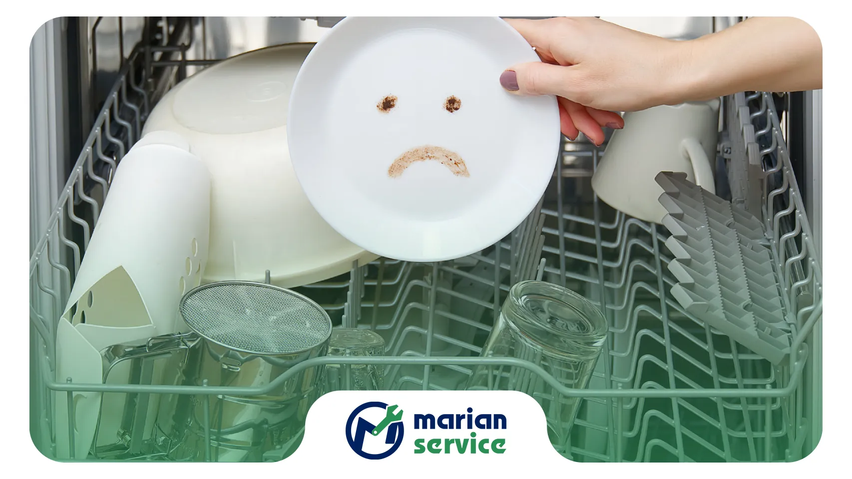 علت نچرخیدن آبپاش ماشین ظرفشویی