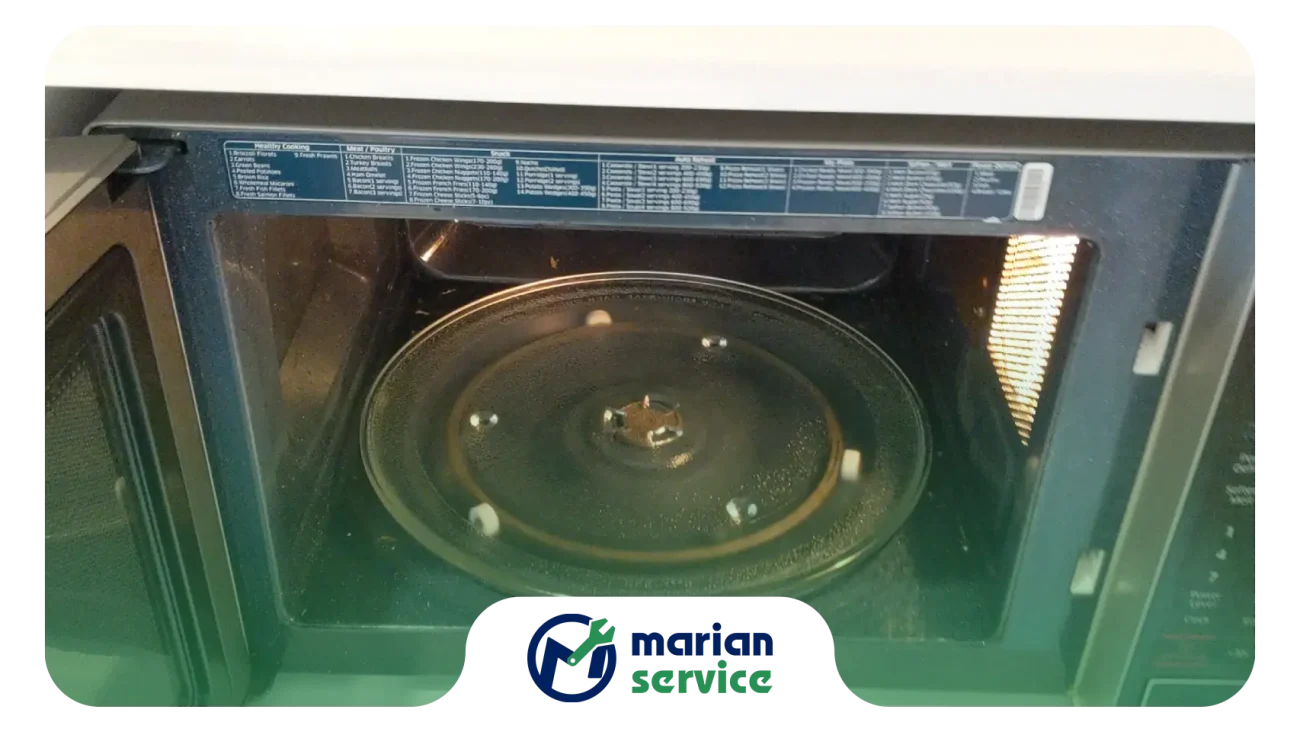 دلایل نچرخیدن سینی مایکروویو اموزش رفع ان