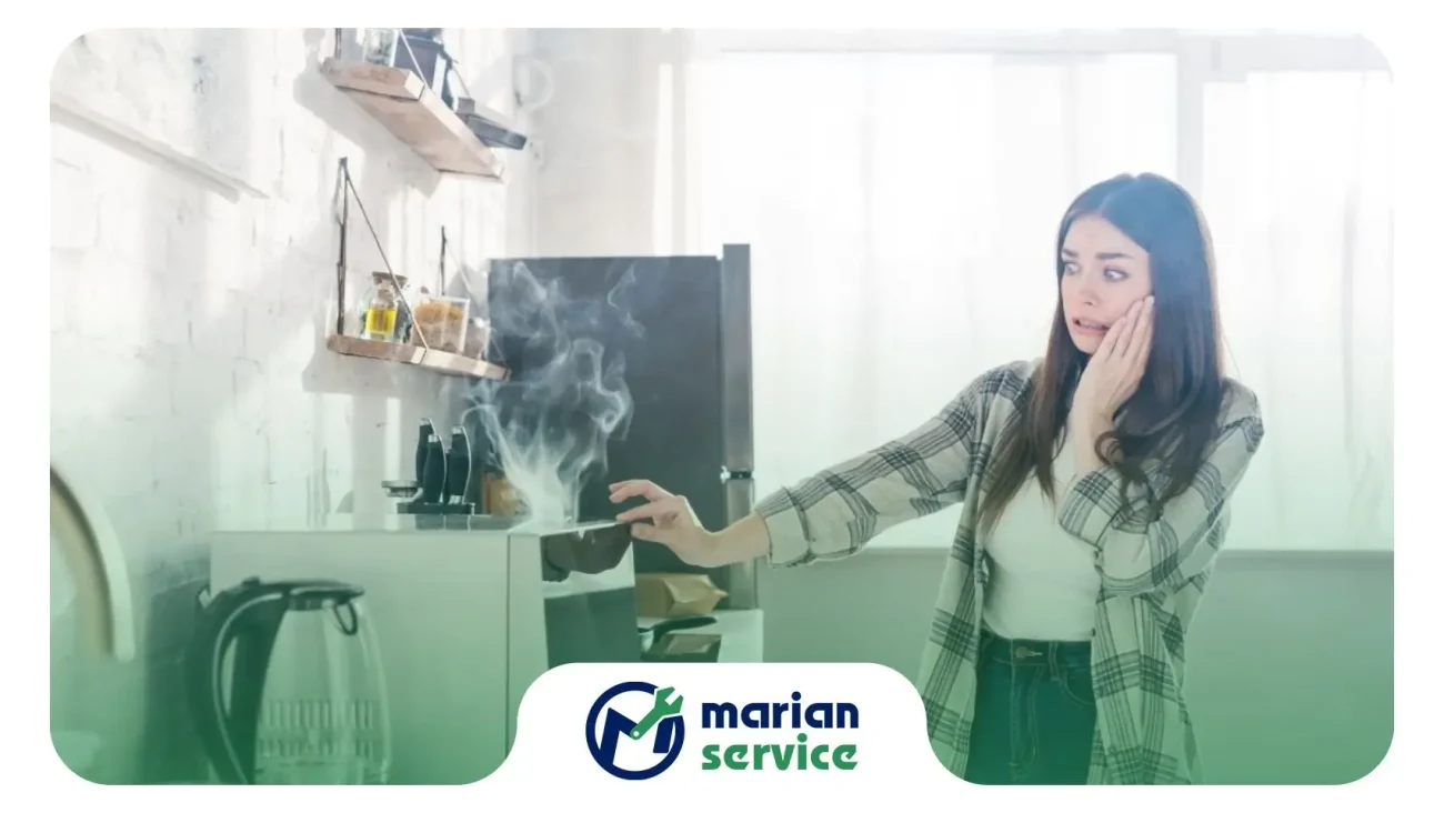 دود کردن مایکروفر و نشانه‌های خرابی گریل و مشکلات المنت حرارتی