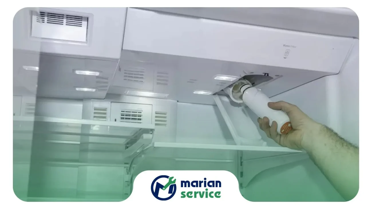 روشن شدن چراغ هشدار یخچال بوش