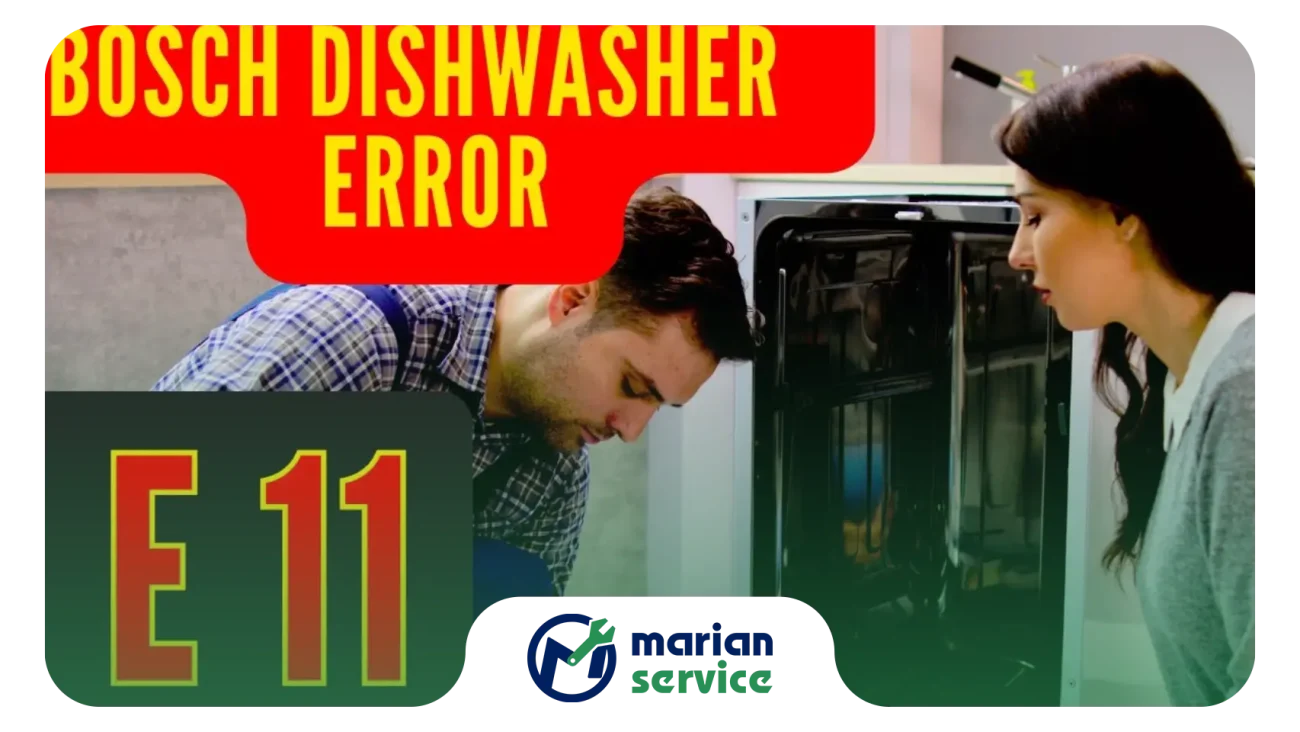 دلیل نمایش ارور E11 در ماشین ظرفشویی بوش