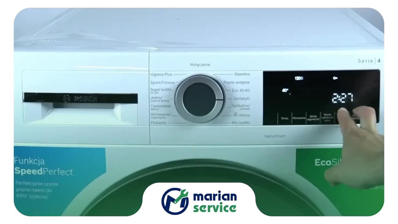 معنی علامت قفل روی نمایشگر لباسشویی بوش