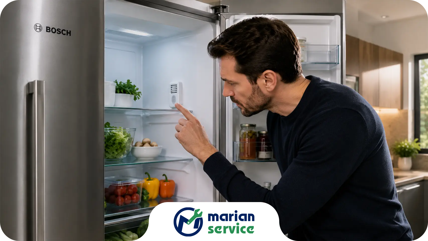 علت تجمع آب در کف یخچال یا زیر فریزر بوش